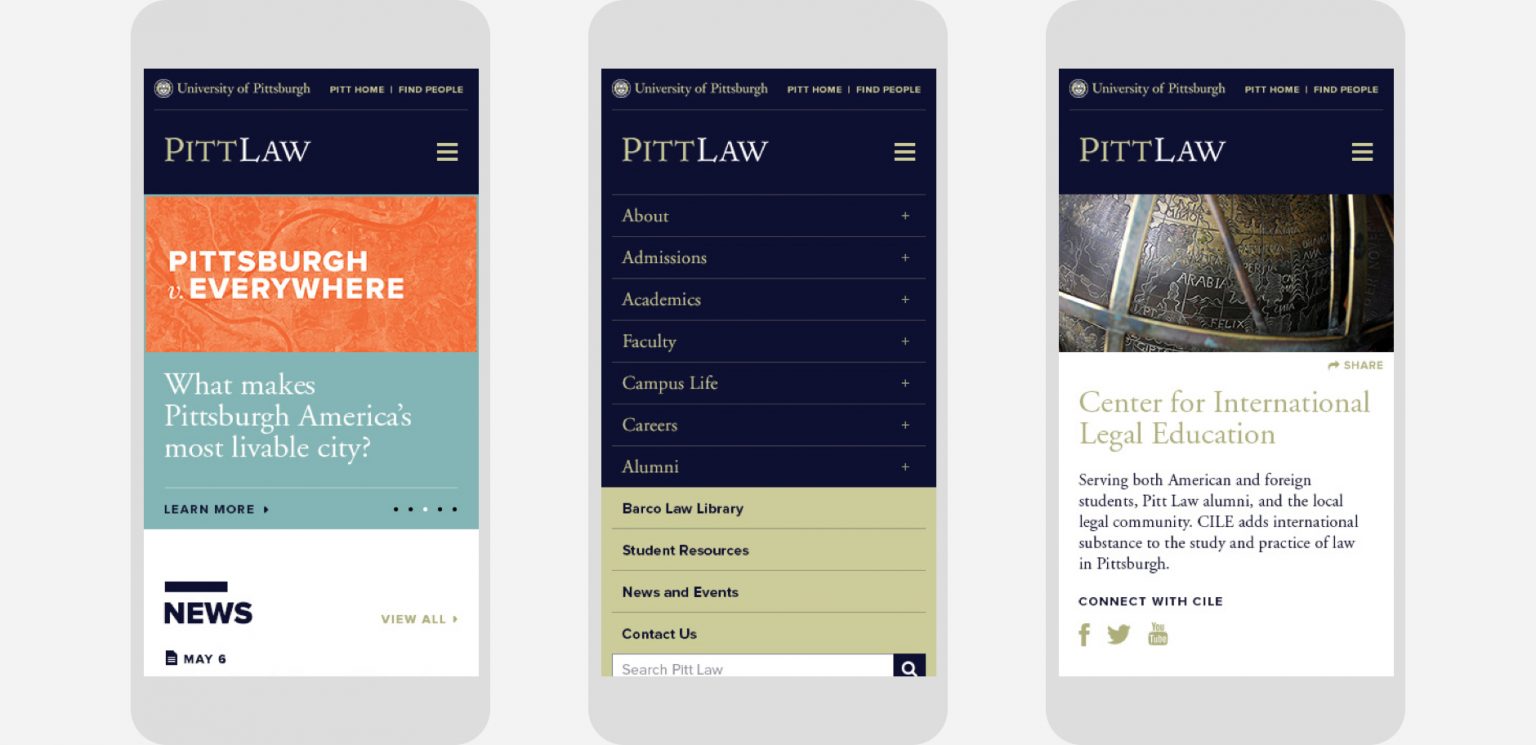 Pitt Law Admissions Landesberg Design