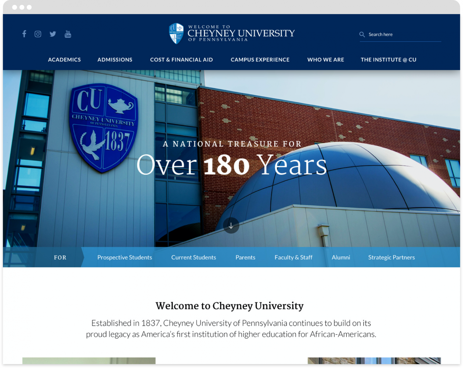 Cheyney University Website and Branding Landesberg Design